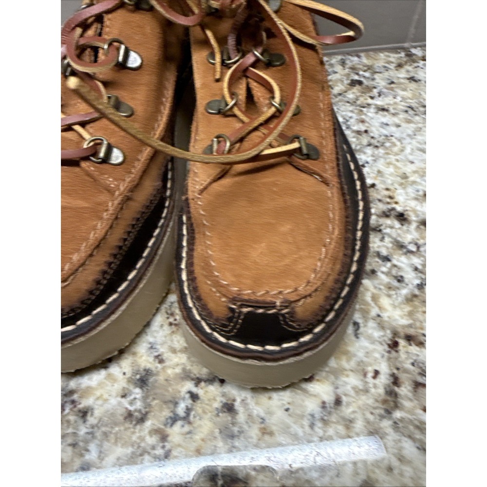 Free People Mod Mocc Shoe Boots Women Size 7.5 Eu 38 Msrp: $198 Suede - Picture 4 of 11